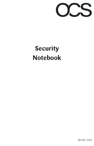 Security Notebook