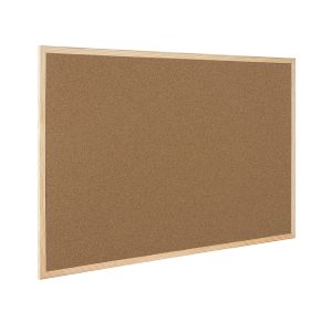 Q-CONNECT CORK BOARD WOODEN FRAME